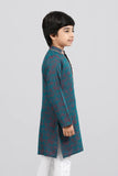 Boys Panjabi ( 0 - 15 Years )  : Sea Green & Black