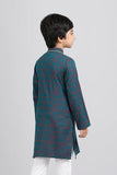 Boys Panjabi ( 0 - 15 Years )  : Sea Green & Black