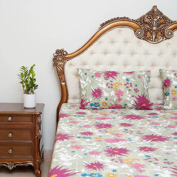 Bed Sheet - Multi Floral (King Size & Queen Size )