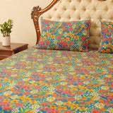 Bed sheet : Ocean Multi ( king & Queen size )