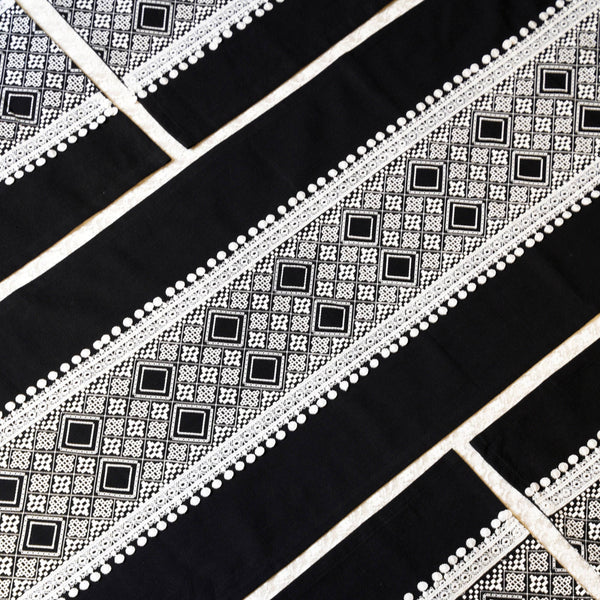 Black Printed TABLE RUNNER