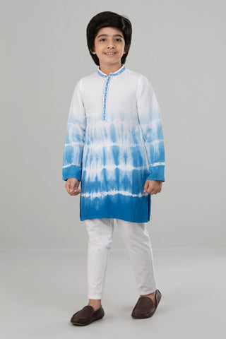 Boy's Panjabi : Blue Tie Die ( 0-15 years)