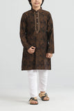 Boy's Panjabi : Navy & Brown  (0-15 Years)