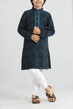 Boy's Panjabi : Navy & Brown  (0-15 Years)