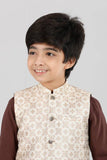 Boys Kurta Set : Navy Blue & Brown  (4-15 Years)