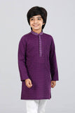 Boys Panjabi : Plum Purple & Avocado ( 0- 15 years )