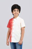 Boys Shirt  :PHUKET PALETLE & RED OCHER  (2-8 Years)