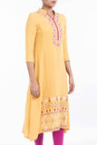 Embroidered Women's Ethnic Trail YELLOW