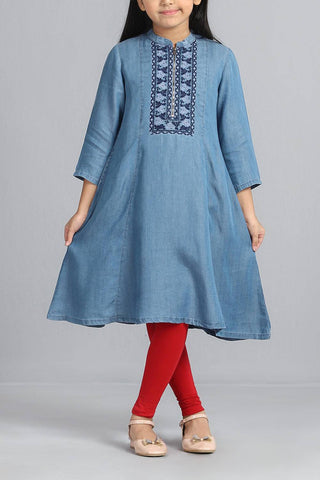 Girl's Ethnic : BLUE TENCEL (2-8 Years)