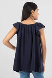 Girl's Tops : Navy Blue ( 2-8 years)