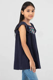 Girl's Tops : Navy Blue ( 2-8 years)