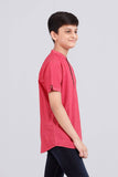 Junior Boy's shirt : Green & Maroon (10-14 Years)