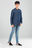 Junior BOYS SHIRT:  INDIGO