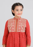 Junior Girls Ethnic (10-14 years) : Chilli pepper and rose red