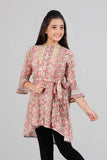 Junior Girls Ethnic (10-14 Years) : Peach Printed & Olive Printed