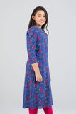 Junior Girls Ethnic Tops (10-14 Years) : Rose Red Printed  & R Blue Printed