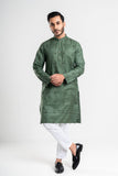 Men's panjabi : Aqua forest & Sail