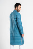 Men's panjabi : Aqua forest & Sail