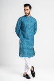 Men's panjabi : Aqua forest & Sail