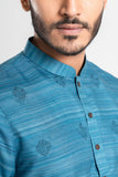 Men's panjabi : Aqua forest & Sail