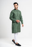 Men's panjabi : Aqua forest & Sail