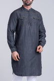 Men's Panjabi : Ash Grey