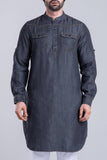 Men's Panjabi : Ash Grey