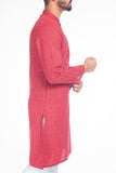 MEN'S PANJABI BRICK RED