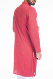 MEN'S PANJABI BRICK RED