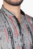 MEN'S PANJABI CHARCOAL