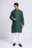 Men's panjabi : DEEP GREEN