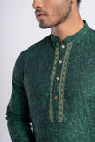 Men's panjabi : DEEP GREEN