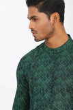 Men's Panjabi : Green & Brown