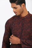 Men's Panjabi : Green & Brown