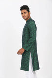 Men's Panjabi : Green & Brown