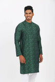 Men's Panjabi : Green & Brown