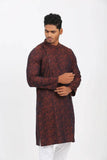 Men's Panjabi : Green & Brown