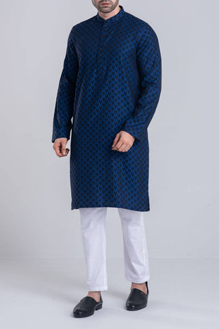 Men's Panjabi : Gulf Blue