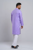 Men's Panjabi : Lilac, Harvest Gold & Apricot Peach