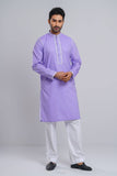 Men's Panjabi : Lilac, Harvest Gold & Apricot Peach