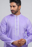 Men's Panjabi : Lilac, Harvest Gold & Apricot Peach