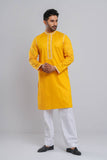 Men's Panjabi : Lilac, Harvest Gold & Apricot Peach