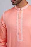 Men's Panjabi : Lilac, Harvest Gold & Apricot Peach