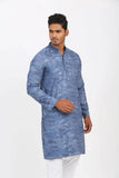 Men's Panjabi : Mineral green & Blue moon