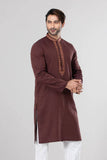 Men's Panjabi : Moccaccino  & Regal Blue