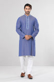 Men's Panjabi : Moccaccino  & Regal Blue