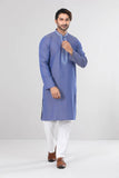 Men's Panjabi : Moccaccino  & Regal Blue