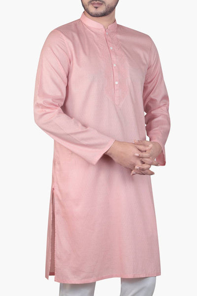 MEN'S PANJABI PASTLE PINK -MEN'S PANJABI - YC - Yellow Clothing