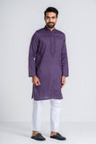 Men’s Panjabi : Purple & White