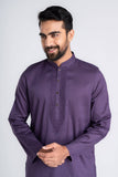 Men’s Panjabi : Purple & White